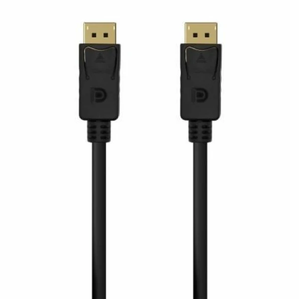 Cable DisplayPort 1.2 4K Aisens A124-0549/ DisplayPort Macho - DisplayPort Macho/ Hasta 5W/ 2300Mbps/ 1.5m/ Negro