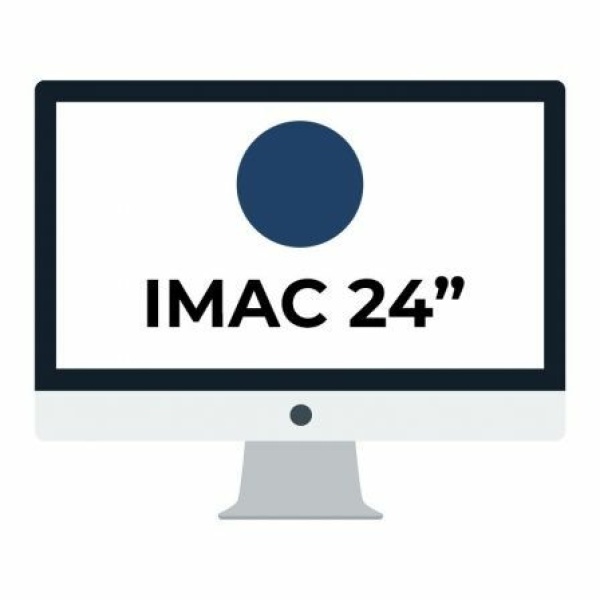 Apple iMac 24" Retina 4.5K/ Chip M1 CPU 8 Núcleos/ 8GB/ 256GB/ GPU 7 Núcleos / Azúl