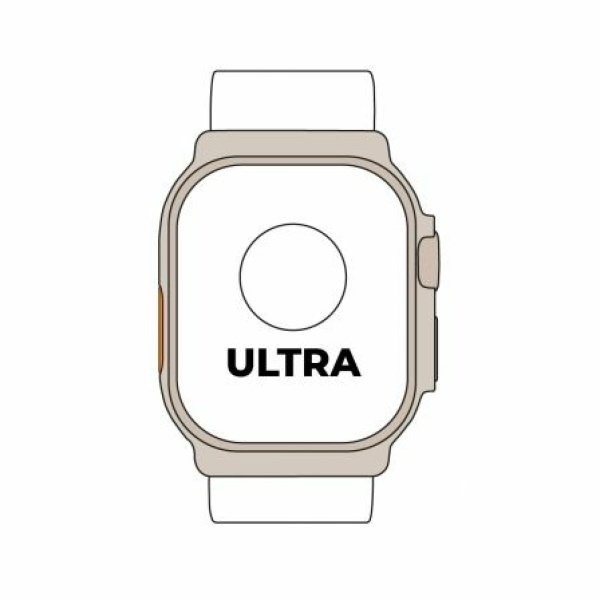 Apple Watch Ultra/ GPS/ Cellular/ 49mm/ Caja de Titanio/ Correa Ocean Blanca