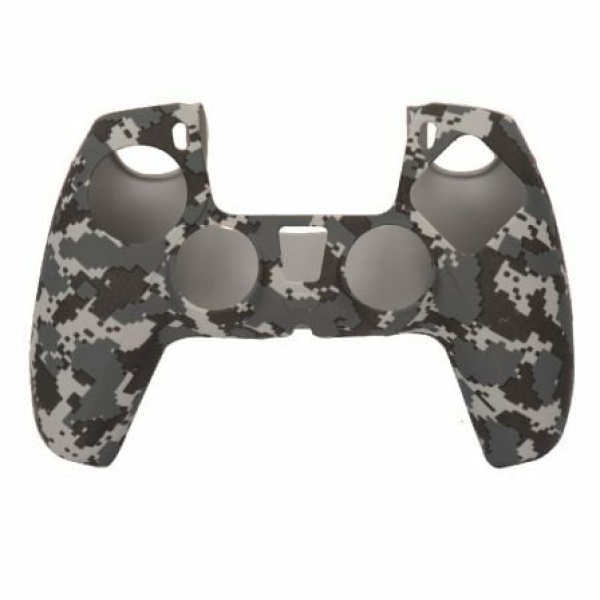 Funda Silicona FR-TEC Custom Kit Digital Black Camo para Mando PS5/ Gris - Imagen 3