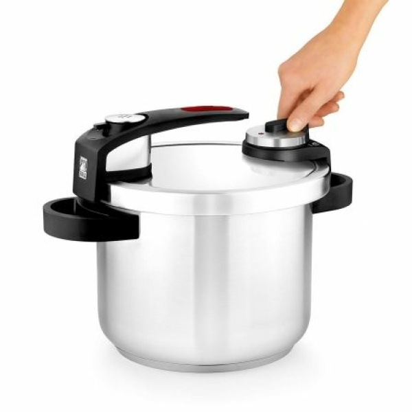Olla Rápida Bra Tekna A185601/ Ø22cm/ 4L/ Acero Inoxidable/ Apta para Inducción - Imagen 3