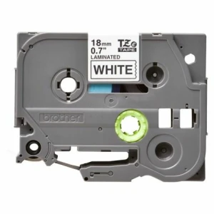 Cinta Laminada Original Brother TZe-241/ Blanca