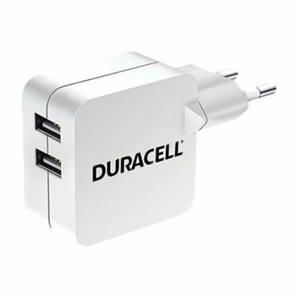 Cargador de Pared Duracell DRACUSB4W-EU/ 2xUSB/ 2.4A