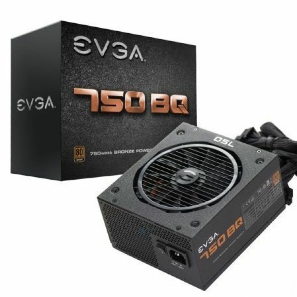 Fuente de Alimentación EVGA 750 BQ/ 750W/ Ventilador 14cm/ 80 Plus Bronze