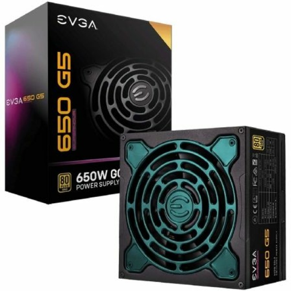 Fuente de Alimentación EVGA 650 G5/ 650W/ Ventilador 13.5cm/ 80 Plus Gold