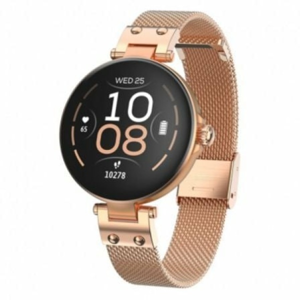 Smartwatch Forever ForeVive Petite SB-305/ Notificaciones/ Frecuencia Cardíaca/ Oro Rosa