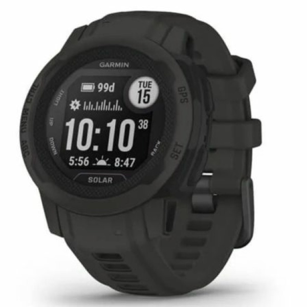 Smartwatch Garmin Instinct 2S Solar/ Notificaciones/ Frecuencia Cardíaca/ GPS/ Negro