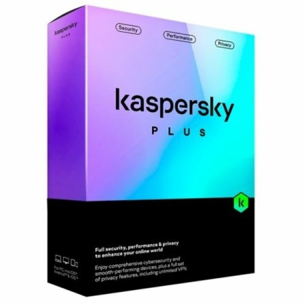 Antivirus Kaspersky Plus/ 5 Dispositivos/ 1 Año