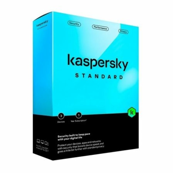 Antivirus Kaspersky Standard/ 3 Dispositivos/ 1 Año