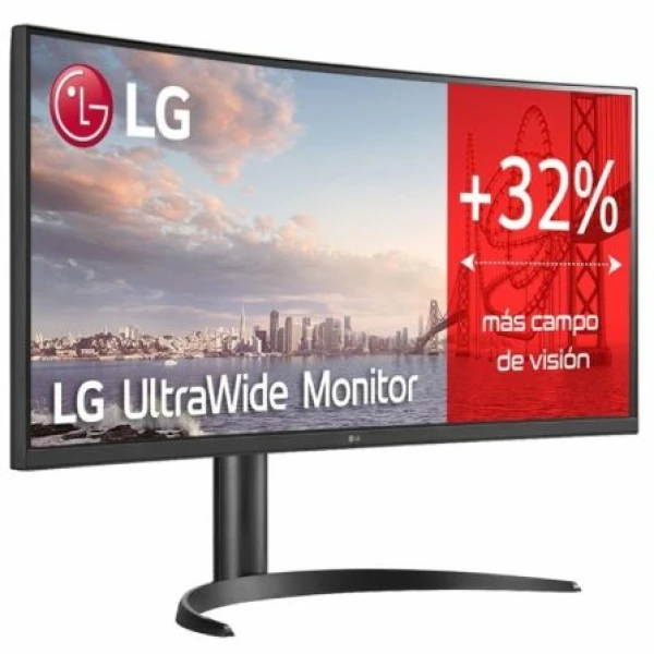Monitor Profesional Ultrapanorámico Curvo LG 34WQ75C-B 34"/ WQHD/ Multimedia/ Regulable en altura/ Negro - Imagen 3