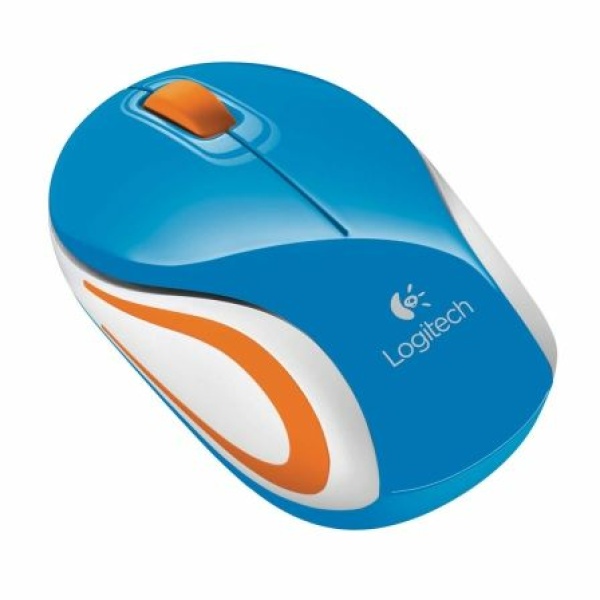 Ratón Mini Inalámbrico Logitech M187/ Hasta 1000 DPI/ Azul