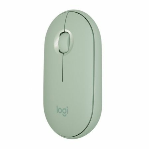 Ratón Inalámbrico por Bluetooth Logitech Pebble M350/ Hasta 1000 DPI/ Verde Eucalipto - Imagen 2