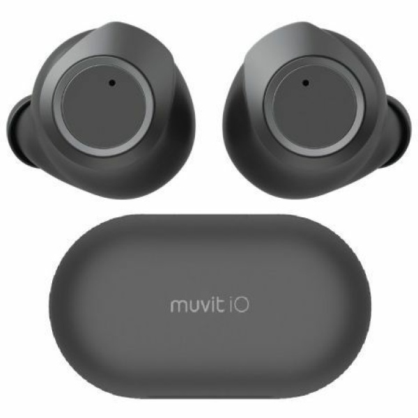 Auriculares Bluetooth Muvit iO Smart True Wireless Urban ENC con estuche de carga/ Autonomía 5h/ Negros