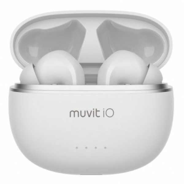 Auriculares Bluetooth Muvit iO Smart True Wireless con estuche de carga/ Autonomía 10h/ Blancos