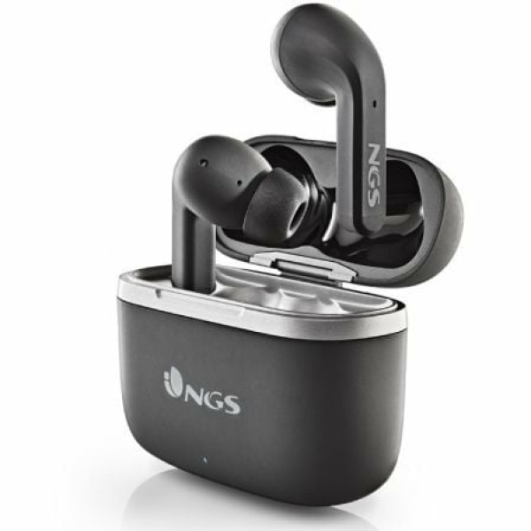 Auriculares Bluetooth NGS Ártica Crown con estuche de carga/ Autonomía 8h/ Negros