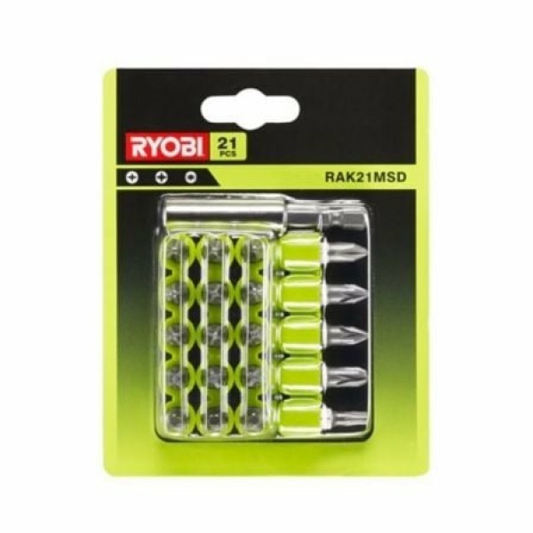 Blister de 21 Puntas para Atornillar Ryobi RAK21MSD