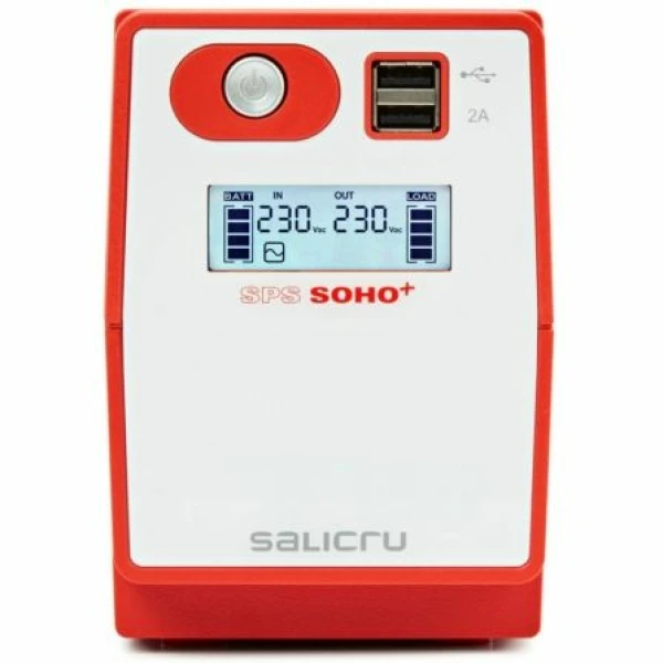 SAI Línea Interactiva Salicru SPS 850 SOHO+/ 850VA-480W/ 2 Salidas/ Formato Torre - Imagen 2