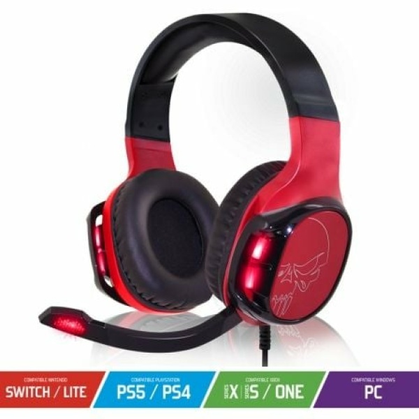 Auriculares Gaming con Micrófono Spirit of Gamer Elite-H60/ Jack 3.5/ Rojos