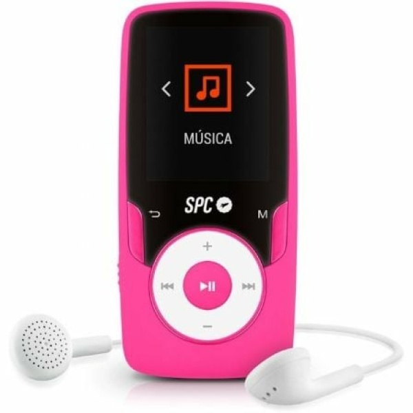 Reproductor MP4 SPC Pure Sound Extreme 8598P/ 8GB/ Pantalla 1.8"/ Radio FM/ Rosa