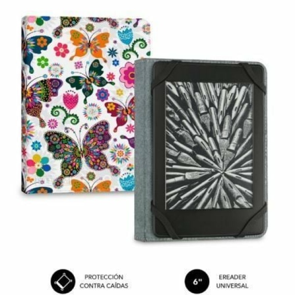 Funda para libro electrónico Subblim 1EC010 Clever Ebook Case 6" Mariposas