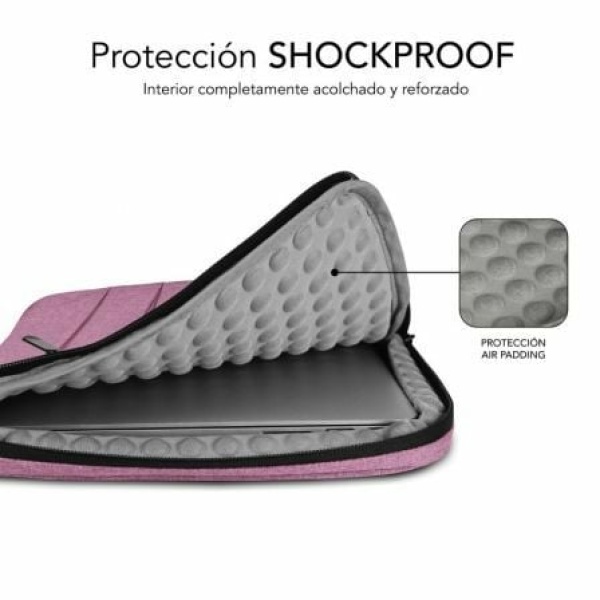 Funda Subblim Air Padding 360 Sleeve para Portátiles hasta 14"/ Rosa - Imagen 3