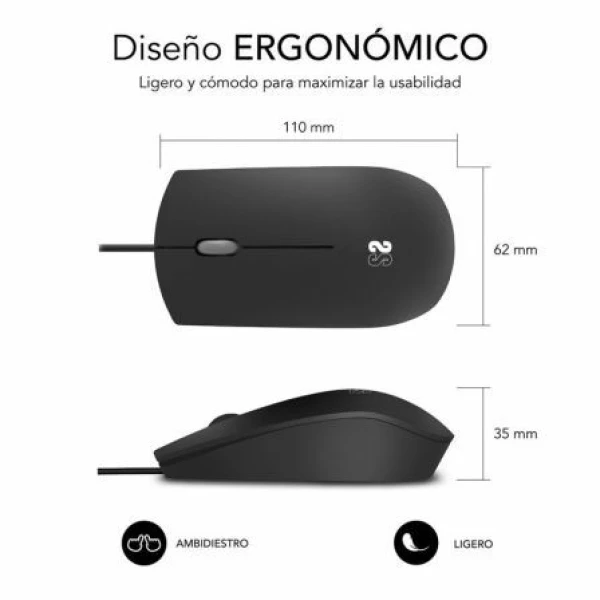 Ratón Subblim Business Silencioso/ Hasta 1200 DPI - Imagen 2
