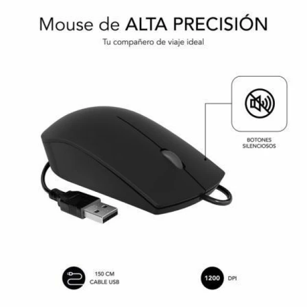 Ratón Subblim Business Silencioso/ Hasta 1200 DPI - Imagen 3