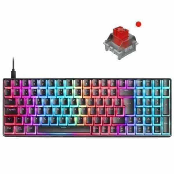 Teclado Gaming Mecánico Mars Gaming MKULTRARES Premium/ Negro