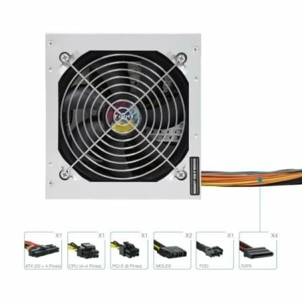 Fuente de Alimentación TooQ TQAPOLO-500SP/ 500W/ Ventilador 12cm - Imagen 3