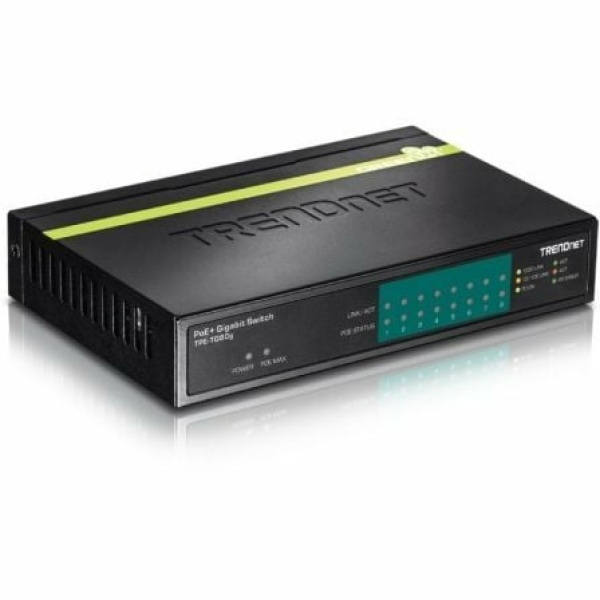 Switch TRENDnet TPE-TG80G 8 Puertos/ RJ-45 Gigabit 10/100/1000 PoE