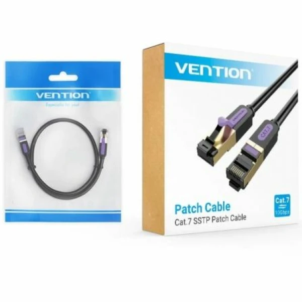 Cable de Red RJ45 SFTP Vention ICDBF Cat7/ 1m/ Negro - Imagen 2