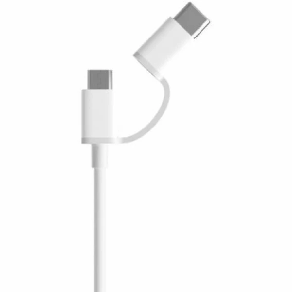 Cable USB 2.0 Xiaomi SJV4083TY/ USB Macho - Micro USB Macho/ USB Tipo-C Macho/ 30cm/ Blanco - Imagen 2