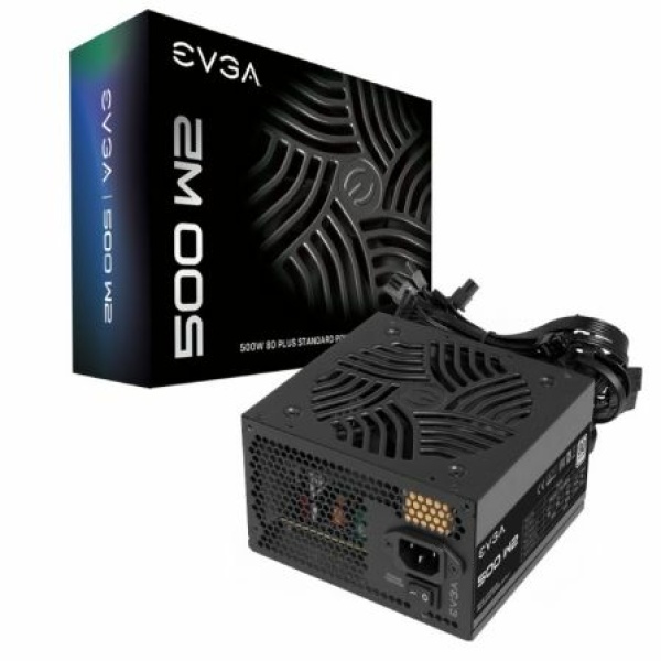 Fuente de Alimentación EVGA 500 W2/ 500W/ Ventilador 12cm/ 80 Plus