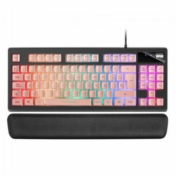 Teclado Gaming Mars Gaming MKAXPES/ Rosa