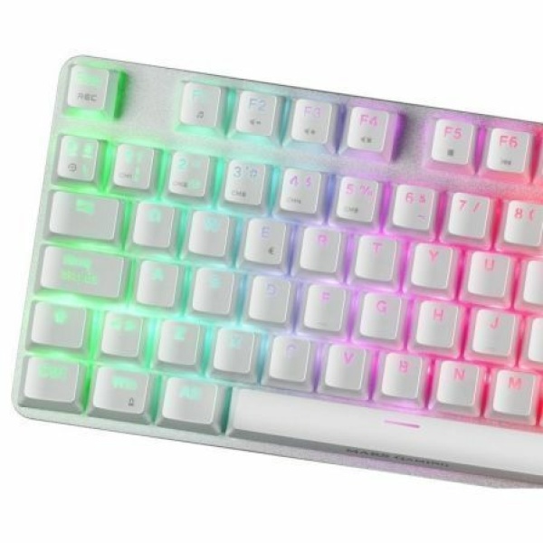 Teclado Gaming Mecánico Mars Gaming MKREVOPROWBES/ Blanco - Imagen 3