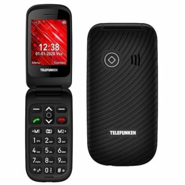 Teléfono Móvil Telefunken S440 para Personas Mayores/ Negro