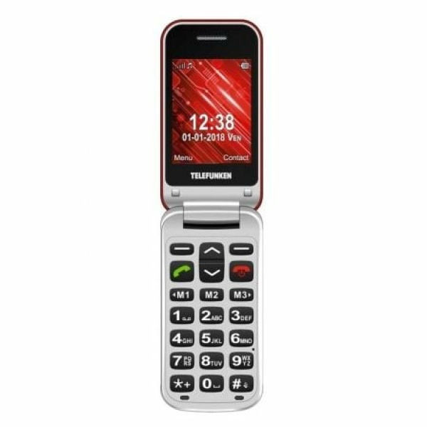 Teléfono Móvil Telefunken TM 210 para Personas Mayores/ Rojo Izy - Imagen 2