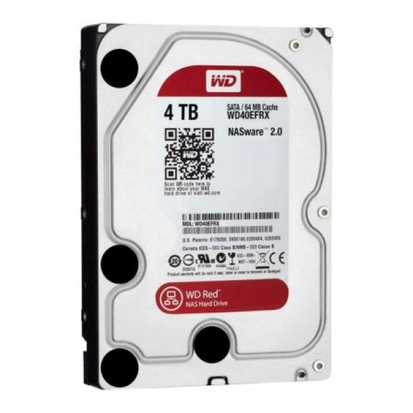 DISCO DURO INTERNO WESTERN DIGITAL NAS RED - 4TB - SATA III - 3.5"/ 8.89CM - 64MB