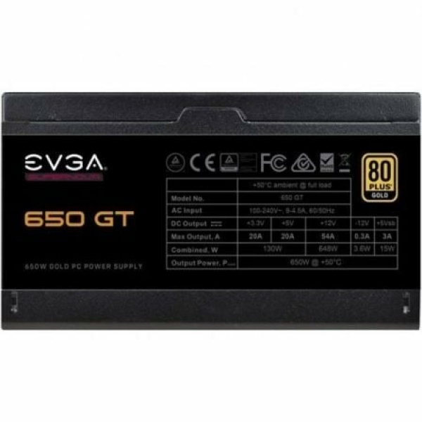 Fuente de Alimentación EVGA 650 GT Supernova/ 650W/ Ventilador 13.5cm/ 80 Plus Gold - Imagen 2