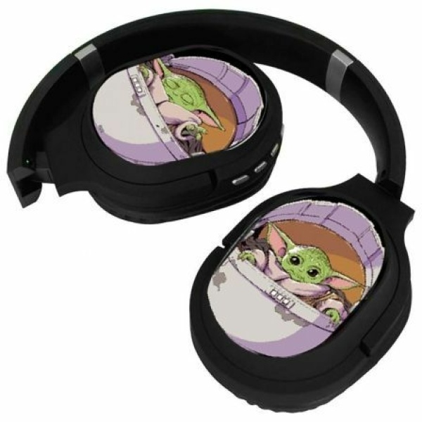 Auriculares Inalámbricos Star Wars Baby Yoda 003/ con Micrófono/ Bluetooth/ Jack 3.5/ Negros - Imagen 3