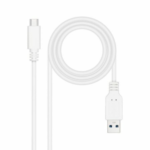 Cable USB 3.1 Nanocable 10.01.4002-W/ USB Tipo-C Macho - USB Macho/ 2m/ Blanco - Imagen 2