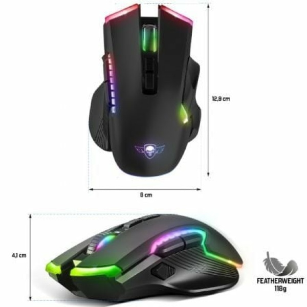 Ratón Gaming Inalámbrico Spirit of Gamer ELITE M70/ Batería Recargable/ Hasta 4800 DPI - Imagen 3