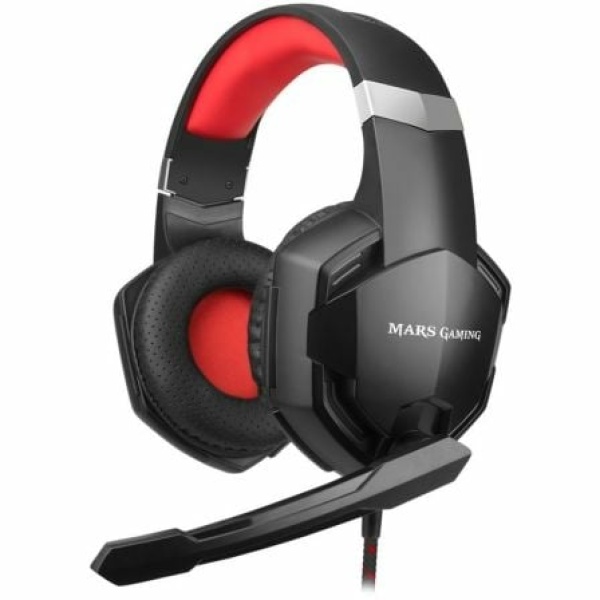 Auriculares Gaming con Micrófono Mars Gaming MHX/ Jack 3.5/ Rojos