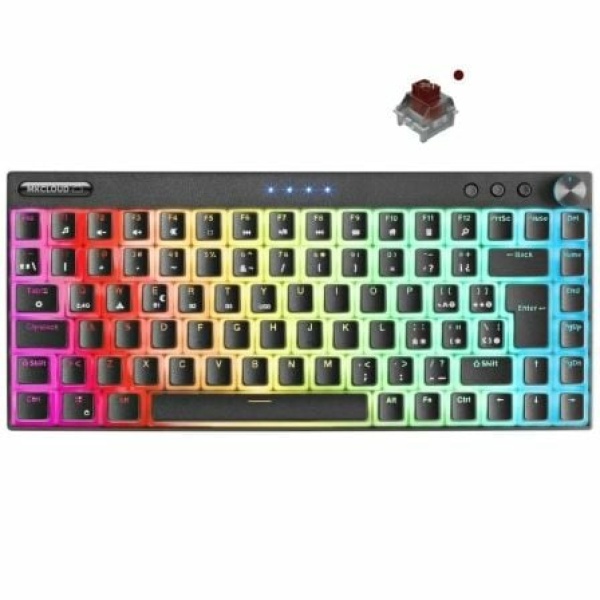 Teclado Gaming Mecánico Inalambrico Mars Gaming MKCLOUDBRES/ Negro