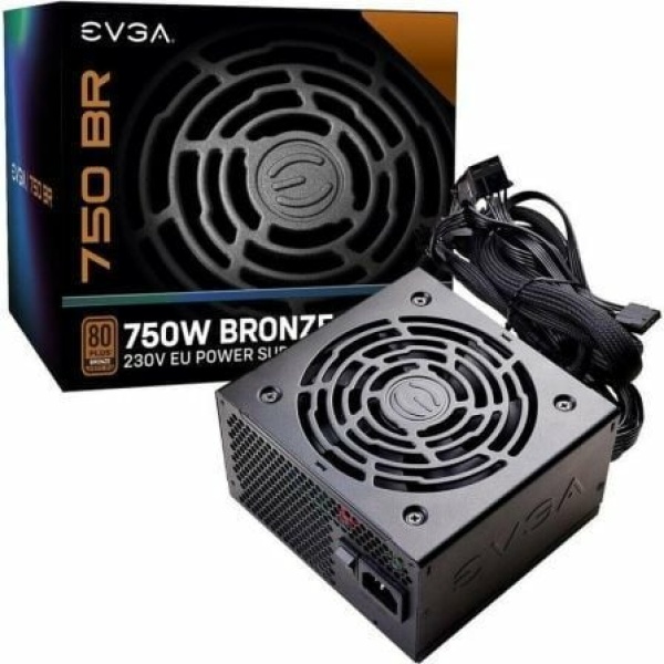 Fuente de Alimentación EVGA 750BR/ 750W/ Ventilador 12cm/ 80 Plus Bronze