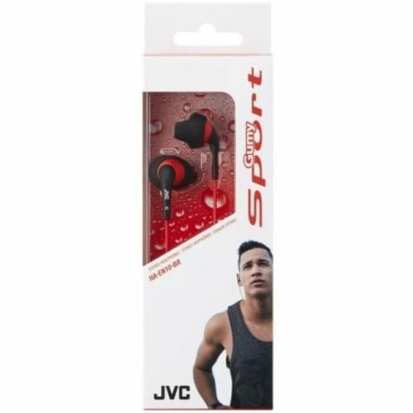 Auriculares Deportivos JVC Gummy Sport HA-EN10/ Jack 3.5/ Negros - Imagen 2