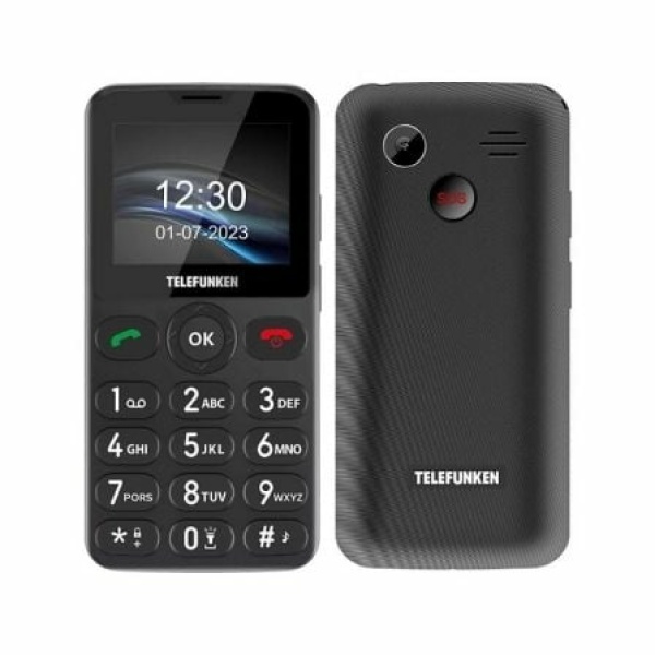 Teléfono Móvil Telefunken S415 para Personas Mayores/ Negro