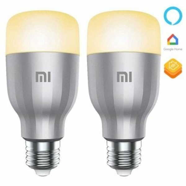 Bombillas Inteligentes Xiaomi Mi LED Smart Bulb RGB/ Casquillo E27/ 10W/ 800 Lúmenes/ 2 unidades