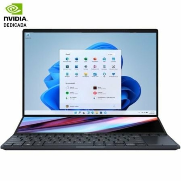 Portátil Asus ZenBook Pro 14 Duo OLED UX8402VV-P1018W Intel Core i9-13900H/ 32GB/ 1TB SSD/ GeForce RTX 4060/ 14.5" + 12.7" Táctil/ Win11