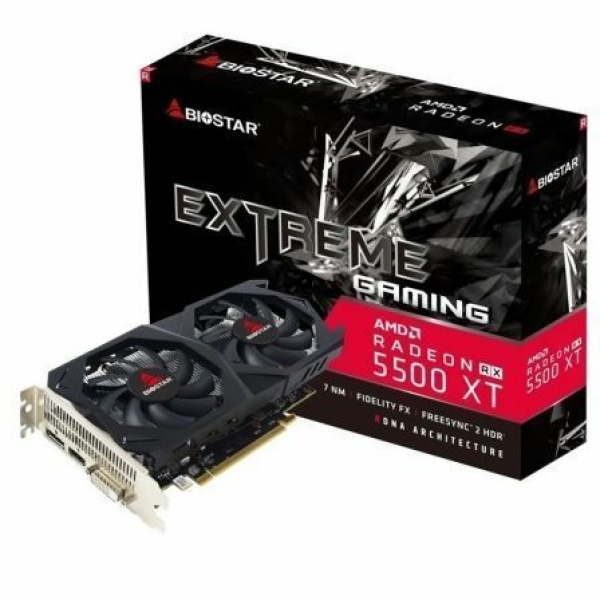 Tarjeta Gráfica Biostar Radeon RX5500 XT/ 8GB GDDR6